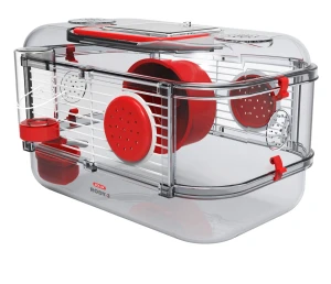 ZOLUX Klatka dla chomika, myszki RODY 3 MINI kol. czerwony