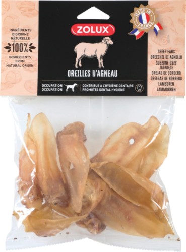 ZOLUX Przysmak naturalny dla psa Uszy jagnięce 100 g
