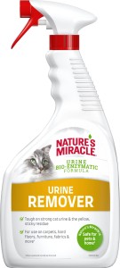 NATURES MIRACLE Płyn do usuwania plam i zapachu moczu kot URINE 946ml
