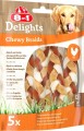 8IN1 Przysmak Delights pleciony sznur Chewy Braids dla psa XS/S 75g