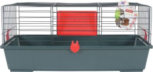 ZOLUX Klatka dla gryzoni i małych ssaków CLASSIC 80 cm szara/czerwona