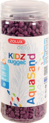 ZOLUX Żwirek do akwarium Aquasand KIDZ Nugget 500 ml kol. fioletowy