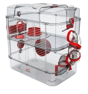 ZOLUX Klatka dla chomika, myszki RODY 3 DUO kol. czerwony