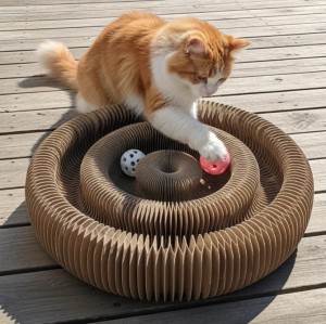 ZOLUX Drapka dla kota składana CHATOUILLE podwójna z piłkami i kocimiętką