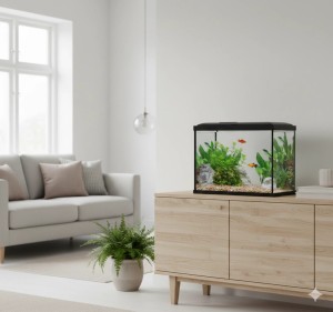 ZOLUX Akwarium INITIO 35 z filtrem kaskadowym 30 i LED 18L czarne + GRATIS