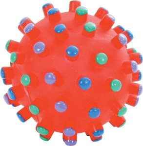 ZOLUX Zabawka winylowa dla psa Piłka z wypustkami 9 cm