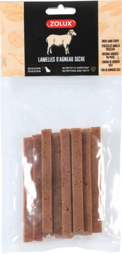 ZOLUX Przysmak naturalny dla psa Paski z suszonej jagnięciny 100 g