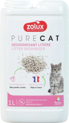 ZOLUX Dezodorant do żwirku PURECAT o zapachu talku 1 L