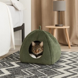 ZOLUX Legowisko dla kota igloo Olympe 41x41x33cm kol.khaki