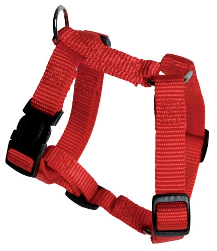 Zolux Szelki dla psa nylonowe taśma 20/35cm 10mm kol. czerwony