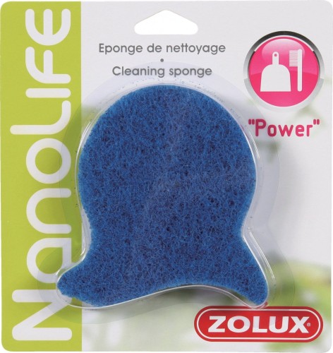 ZOLUX Gąbka do czyszczenia szyb w akwarium POWER kol. niebieski