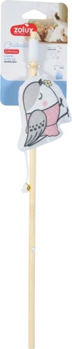 ZOLUX Zabawka dla kota wędka bambus ptak w sukience CHATOUILLE 48,8cm