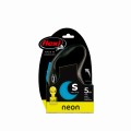 FLEXI Smycz automatyczna dla psa New Neon S taśma 5 m kol. niebieski