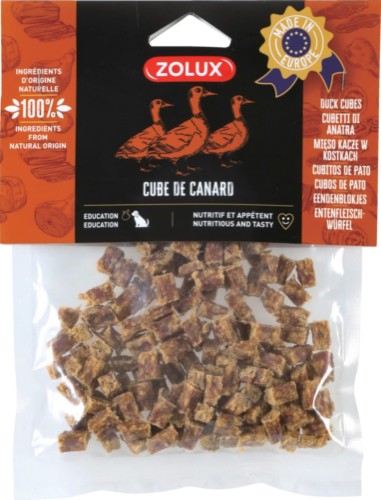 ZOLUX Przysmak naturalny dla psa Kostki z kaczki 100 g