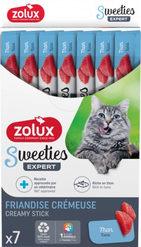 ZOLUX Przysmak kremowy dla kota SWEETIES z tuńczykiem 14g x7