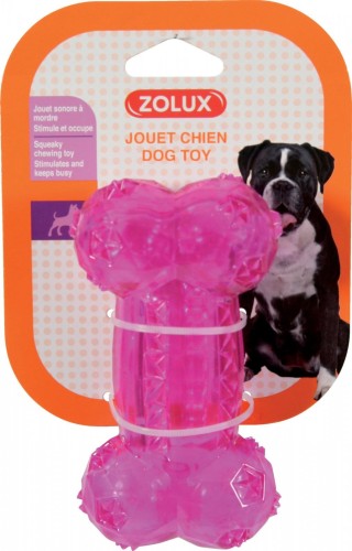 ZOLUX Zabawka dla psa kość TPR POP 12 cm kol. różowy