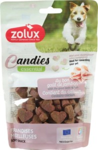 ZOLUX Miękkie przysmaki treningowe dla psa CANDIES mini serduszka 150g +GRA