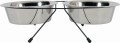 ZOLUX Miski dla psa na stojaku metalowym INOX 2 szt. 1,3 l