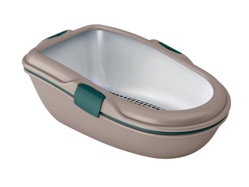 ZOLUX Kuweta dla kota FURBA MAXI z sitkiem 47x69,5x26 cm kol. brąz-zielony