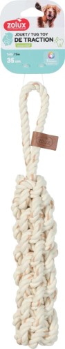 ZOLUX Zabawka dla psa szarpak uchwyt sznur LEATHER TOUCH 35cm