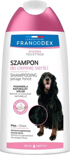 FRANCODEX PL Szampon dla psa do czarnej sierści, bez parabenów 250 ml