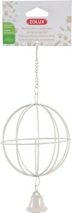 ZOLUX Paśnik na siano metalowa kula do zawieszenia śr. 10 cm kol. biały