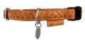 ZOLUX Obroża dla psa regulowana Mac Leather M 20mm - kol. żółty