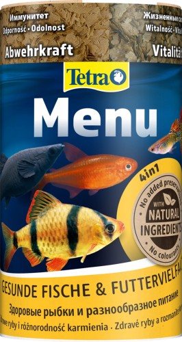 TETRA TetraMin Menu 250 ml pokarm dla ryb akwariowych 4 rodzaje płatków
