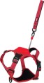 ZOLUX Szelki dla psa ze smyczą automatyczną Easyride M czerwone