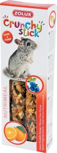 ZOLUX Kolba Crunchy Stick szynszyla tarnina pomarańcza 115 g