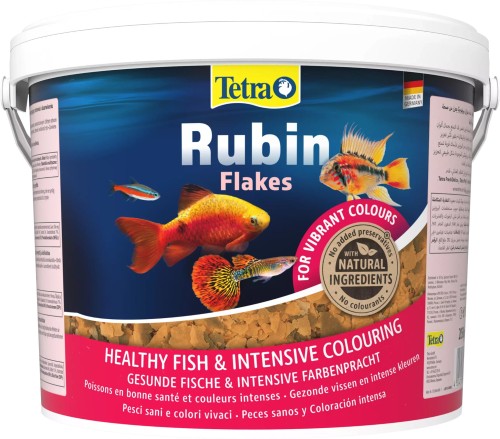 TETRA Rubin 10 L wiadro pokarm w płatkach dla ryb wzmacniający ubarwienie