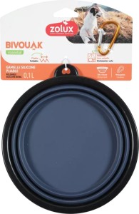 ZOLUX Składana miska dla psa BIVOUAK 1 l niebieska