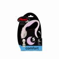 FLEXI Smycz automatyczna dla psa New Comfort S taśma 5 m kol. różowy