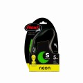 FLEXI Smycz automatyczna dla psa New Neon S taśma 5 m kol. zielony