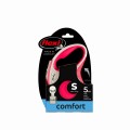 FLEXI Smycz automatyczna dla psa New Comfort S taśma 5 m kol. czerwony