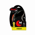 FLEXI Smycz automatyczna dla psa New Neon M taśma 5m kol. pomarańczowy