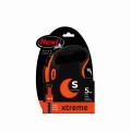 FLEXI Smycz automatyczna dla psa XTREME S taśma 5 m kol. pomarańczowy
