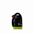FLEXI Smycz automatyczna dla psa Black Design XS linka 3 m kol. niebieski