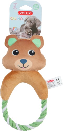 ZOLUX Zabawka pluszowa dla psa, Kuoka ze sznurkiem "Calinou" 26,5 cm