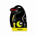 FLEXI Smycz automatyczna dla psa New Neon M taśma 5 m kol. żółty