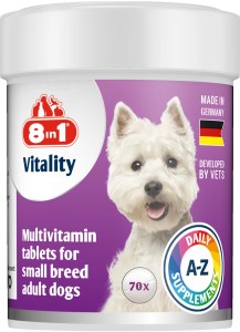 8IN1 Vitality Multiwitaminy dla psów małych ras - 70tb