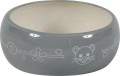 ZOLUX Miska ceramiczna dla gryzonia, przeciw rozsypywaniu 300 ml szary/beż
