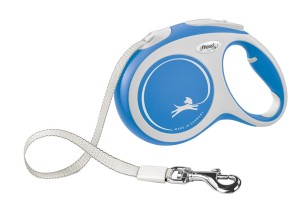 FLEXI Smycz automatyczna dla psa New Comfort L taśma 5 m kol. niebieski
