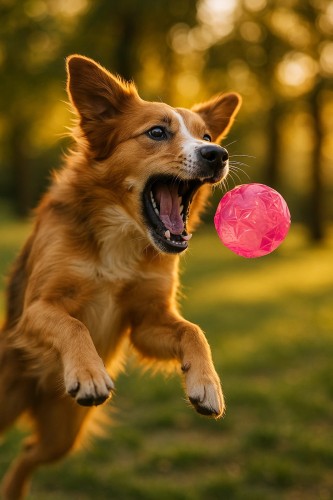 ZOLUX Zabawka dla psa piłka TPR POP 7.5 cm kol. różowy