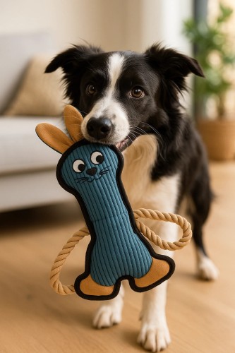 ZOLUX Zabawka dla psa wytrzymała Królik BUDDY niebieski 33 cm