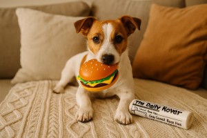 ZOLUX Zabawka winylowa dla psa Hamburger 8 cm