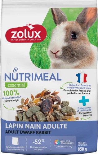 ZOLUX Karma mieszanka dla królika miniaturki adult NUTRIMEAL 4 850g