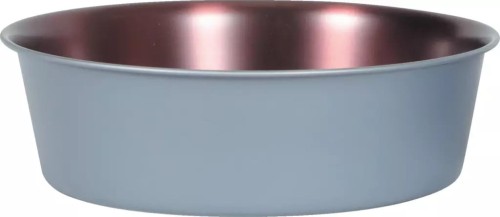 Zolux Miska dla psa i kota COPPER 600 ml szaro stalowo miedziana