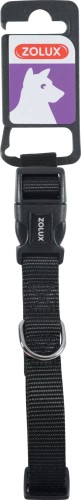 Zolux Obroża dla psa nylonowa taśma 30/40cm 15mm kol. czarny