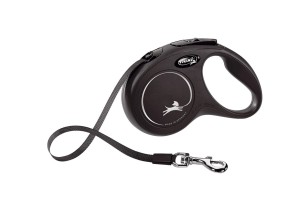 FLEXI Smycz automatyczna dla psa NEW CLASSIC taśma S 5m czarna